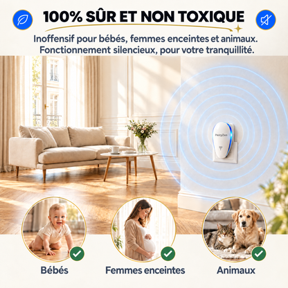 PestyZen – Répulsif ultrasons anti-nuisibles